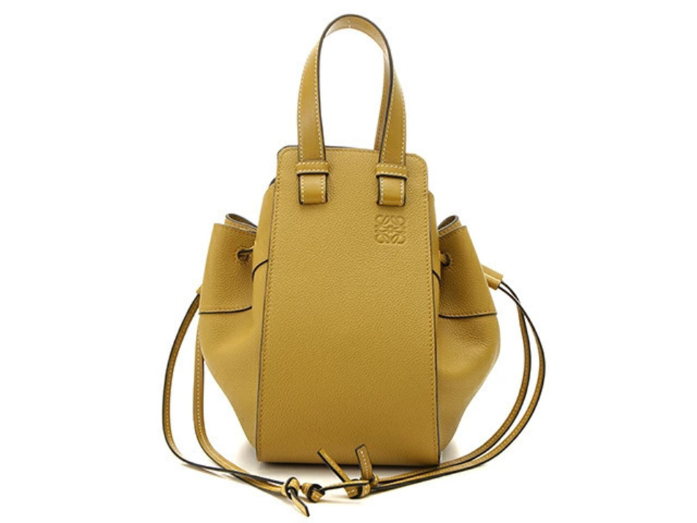 Louis Vuitton Hammock Drawstring Bag Mustard Yellow Calfskin